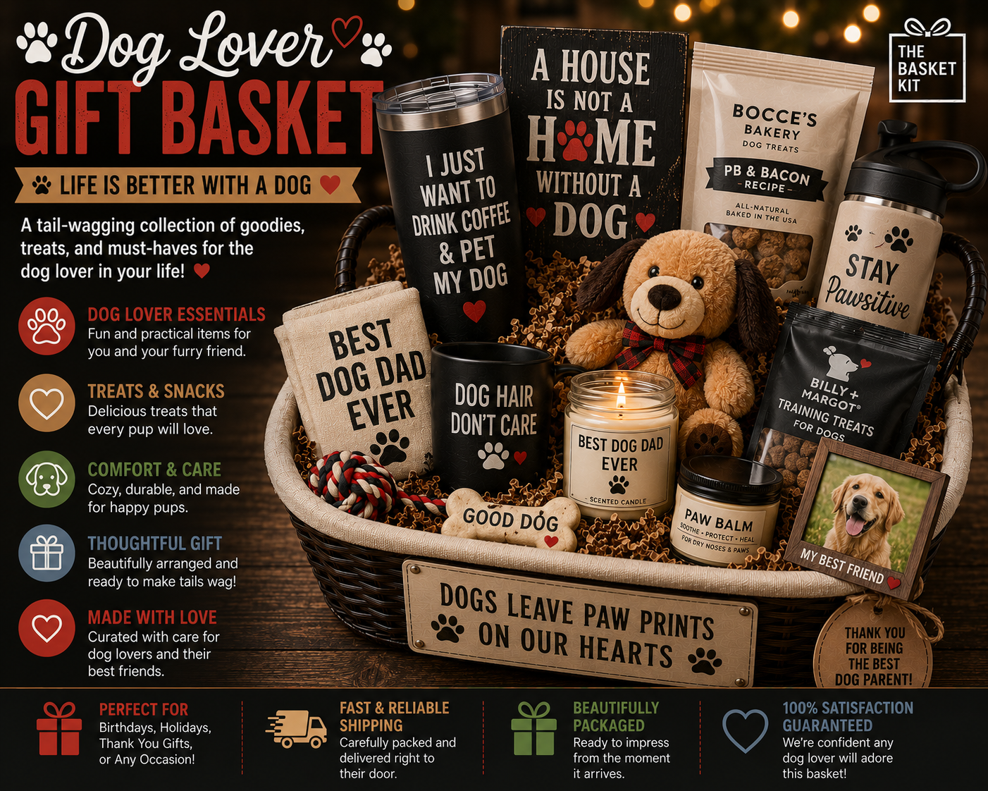 Dog Lover Gift Basket